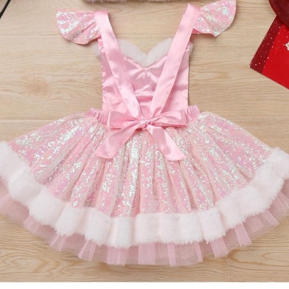 Amazon Kids Pink Sequin Costume Dress - Picture 2 of 8